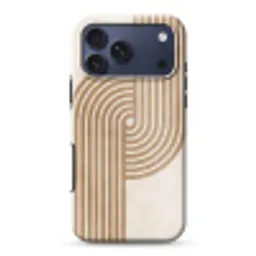 Symmetrische bocht - Koperkleurig Toughcase MagSafe Apple iPhone 17 Pro Max klein -3d