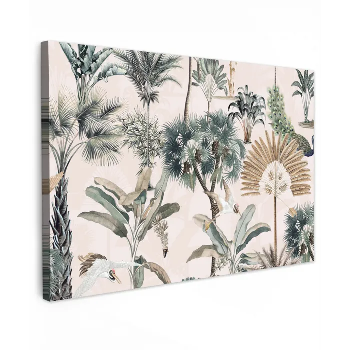 Tropisch - Bomen - Bladeren - Jungle canvas 2cm klein -z3d