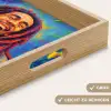 Regenboogkleuren - Man - schilderij Dienblad Rechthoek middel -USP_HandgreepDE