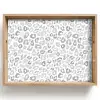 Luipaard - Motief - Grijs Dienblad Rechthoek middel 911 -z3d_shopping