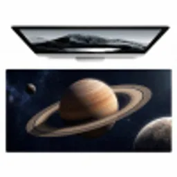 Planeten - Saturnus - Ruimte Muismat XXL klein -zzz3d