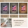 Roze - lelie - Dauwdruppels Light Box met kabel (Tafellamp) klein -USP_lichtkleurNL