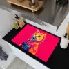 Kat - Kimono - Bloemen - Roze Inductie beschemer met haakjes klein -sfeer1