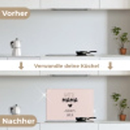Quotes - Spreuken - Hotel mama always open - Mama keuken achterwand spatscherm klein -voor_na_DE