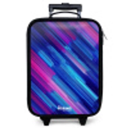 Neon - Strepen - Abstract - Blauw - Roze Kinderkoffer - Zwart klein -zzz_website3d