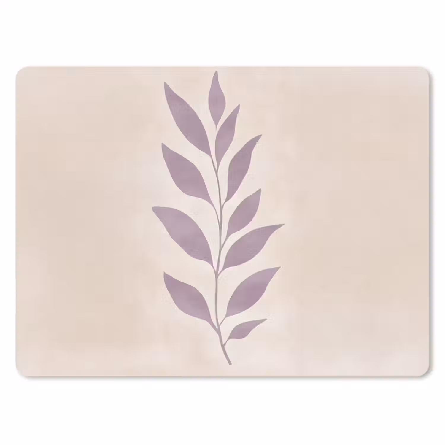 Muismat - Tak - Bladeren - Minimalistisch - Beige