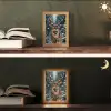 Kerst - Magie - Bos - Kleurrijk Light Box met kabel (Tafellamp) klein -sfeer3