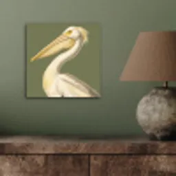 Pelikaan - Wit - Vogel - Klassiek - Natuur aluminium wit klein -sfeer2