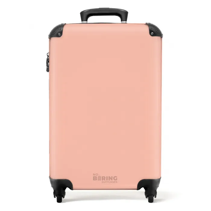 Pastel - Zalmroze NBS - Handbagage koffer - Kinderen Unisex middel -productfoto_recht