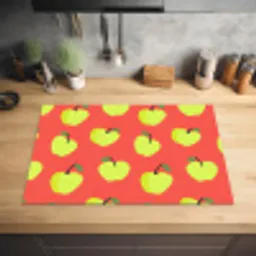 Appels - Modern - Groen Inductie beschermer vinyl 3mm klein 276 -sfeer5