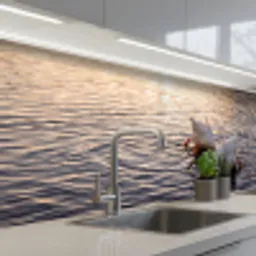 Eenden - Water - Natuur keuken achterwand 2 middel -3d_schuin