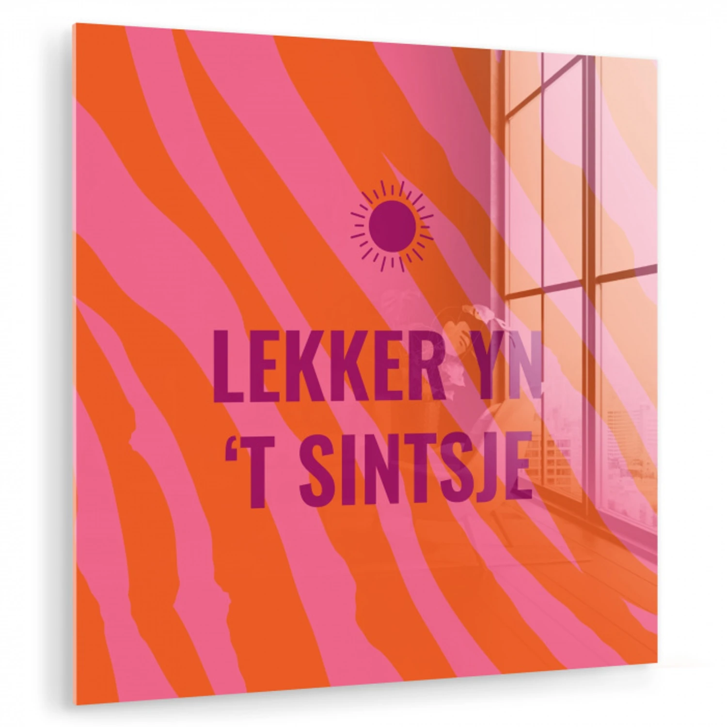 Quote - Zomer - Roze plexiglas 5mm klein -zzzproduct_nieuw