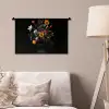 Zonnebloemen - Boeket - Kleurrijk Wandkleed katoen klein -sfeer4