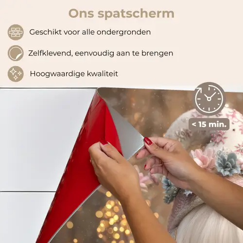 Kerst - Gnome - Bord - Kleurrijk keuken achterwand spatscherm klein -spatscherm_NL