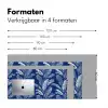 Blad - Palm - Blauw Muismat XXL klein 681 -sfeer5