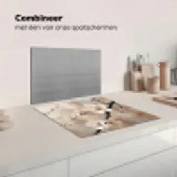 Bloesem - Takken - Schilderij - Beige - Serene Inductie beschermer vinyl 3mm middel -wsfeer7_website