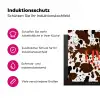 Koeienprint - Limited edition - Rood Inductie beschermer vinyl 3mm klein -zzzzzzz-lf-ups