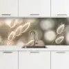 Hazestaartgras - Wit - Zonlicht keuken achterwand 2 middel -3d