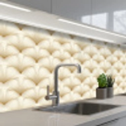 Waaier - Motief -  Goud keuken achterwand 2 middel 871 -3d_schuin