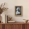 Buldog - Hond - Glas Light Box met kabel (Tafellamp) klein -sfeer2