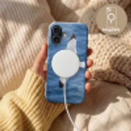 Zeemeeuw - Oceaan - Blauw Toughcase MagSafe Apple iPhone 17 klein -USP_MagsafeV