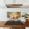 Bloemen - Eieren - Geschilderd keuken achterwand spatscherm klein -sfeer2