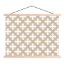 Patroon - Symmetrisch - Beige textielposter latten blank klein 122 -3d