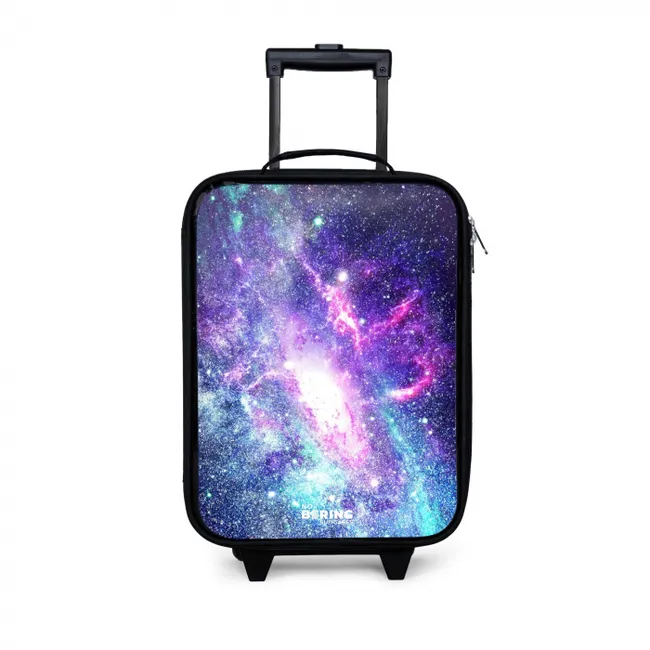 Kleurrijke sterrenstelsel Kinderkoffer - Zwart klein -3d