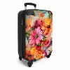 Bloemen - Kleurrijk - Kunst - Olieverf NBS - Handbagage koffer - Unisex middel -productfoto_3d