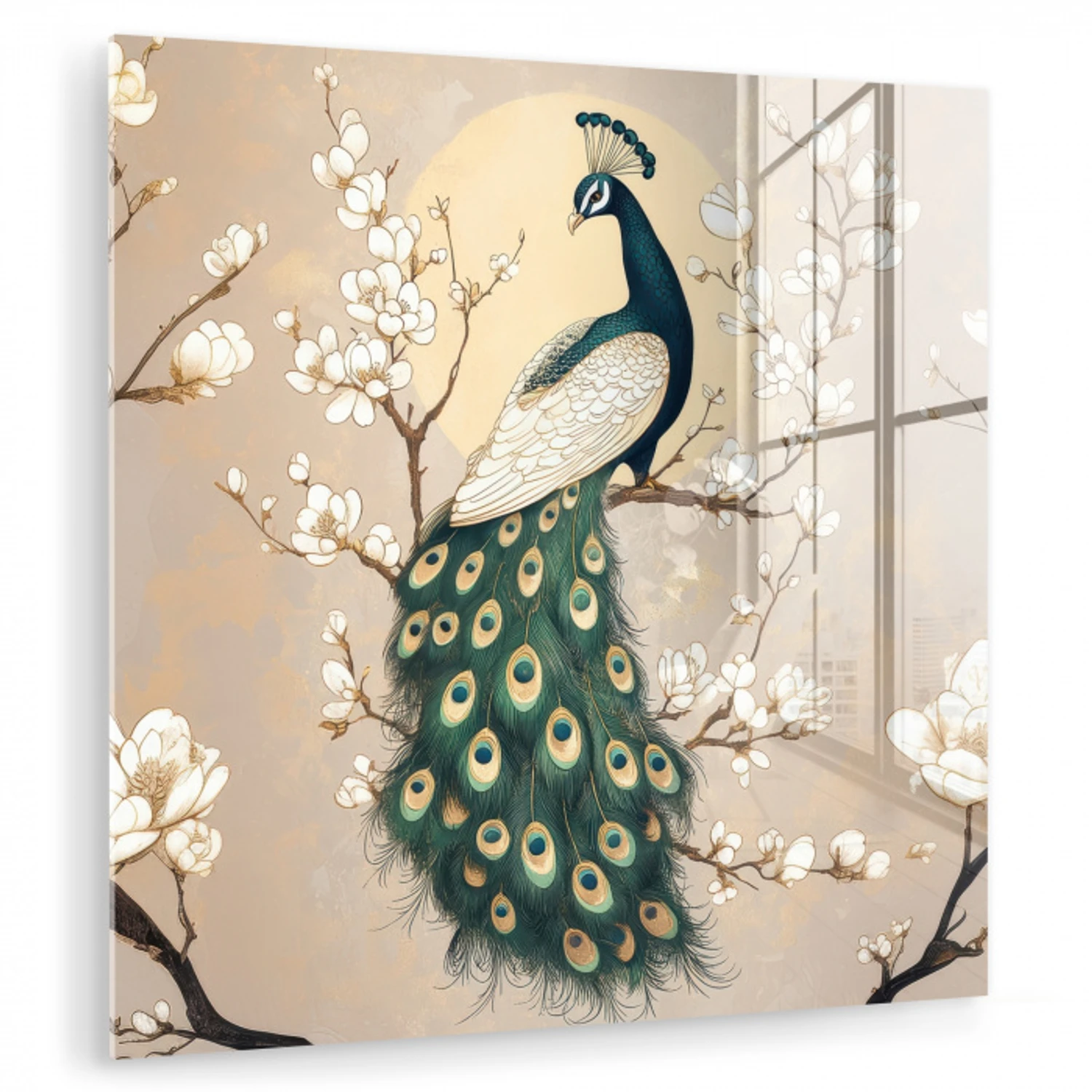 Pauw - Tak - Bloemen plexiglas 5mm klein -zzzproduct_nieuw