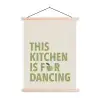 Quote - Appel - Illustratie textielposter latten blank klein -3d