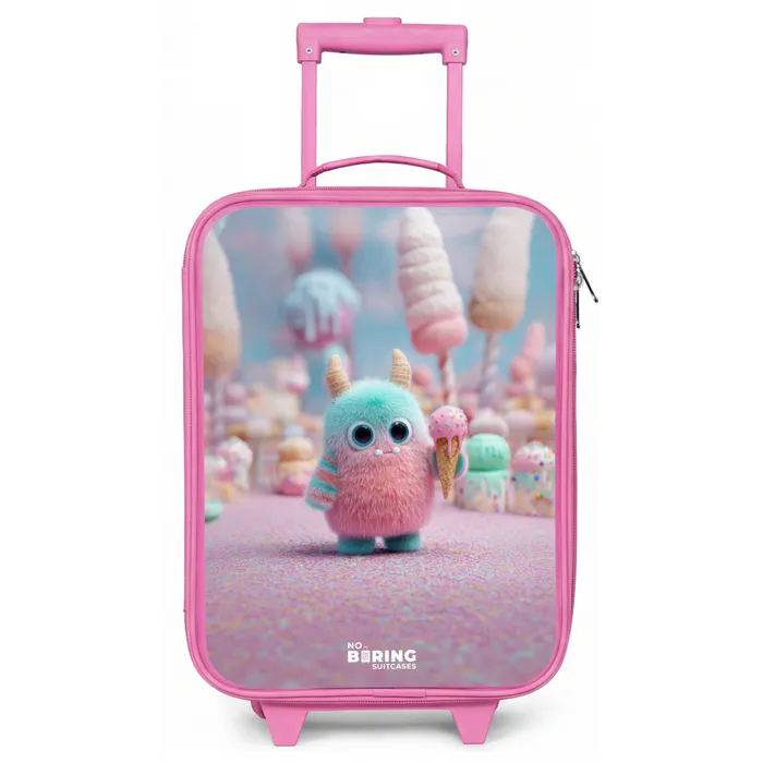 Zoet Monstersnoep Avontuur Kinderkoffer - Roze klein -zz3dotto