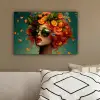 Vrouw - Sinaasappel - Bessen - Oranje canvas 2cm klein -sfeer3