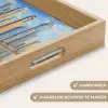 Skyline - Wolkenkrabbers - Water - Blauw Dienblad Rechthoek middel -USP_HandgreepNL