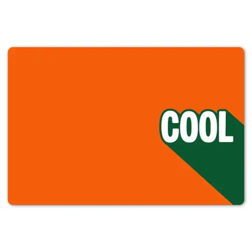 Cool - Oranje - Groen Placemat vinyl groot -zzsfeer1_Kitchenyeah-website
