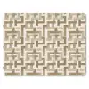 Geometrisch - Retro - Bruin muismat rubber klein 262 -3d