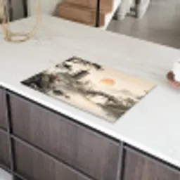 Azië - Landschap - Kleurrijk Inductie beschermer vinyl 3mm klein -sfeer8