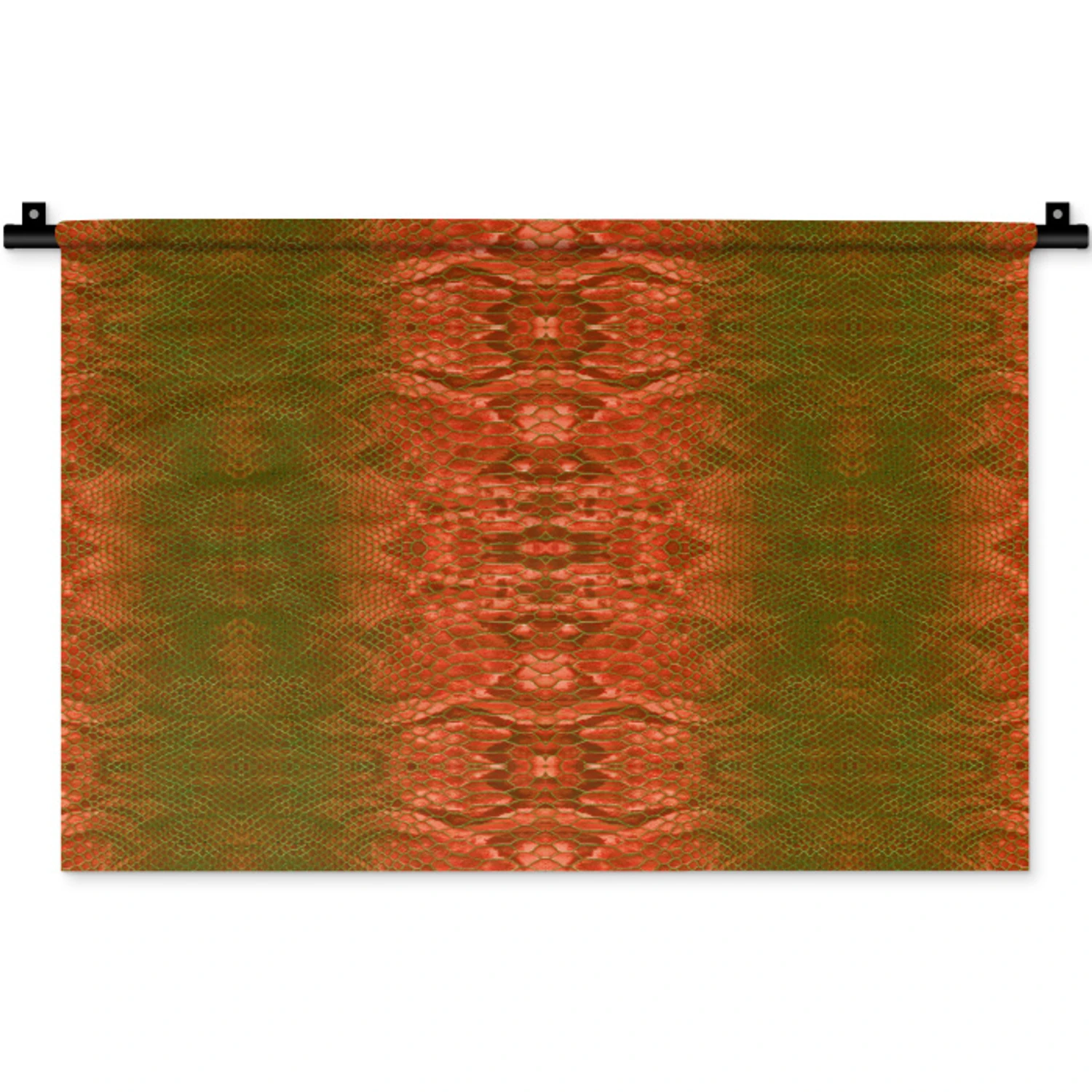 Wandkleed - Slang - Boa - Rood - Groen | Topdoek.nl