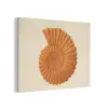 Schelp - Oranje - Ribbels PET vilt klein -3d