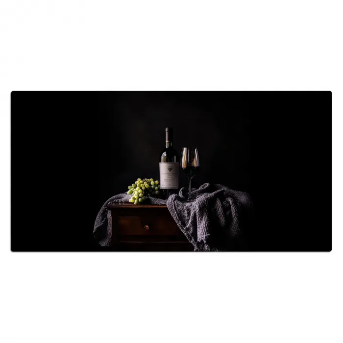 Druiven - Wijn - Rood - Tafel Muismat XXL klein -3d_leeg