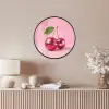 Disco - Kersen - Roze Fotolijst rond zonder passe partout klein -sfeer3