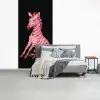 Zebra - Roze - Gestreept fotobehang vinyl groot -slaapkamer