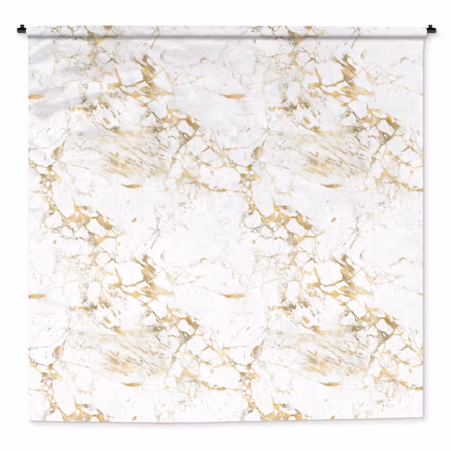 Wandkleed - Wit - Marmer - Luxe - Goud