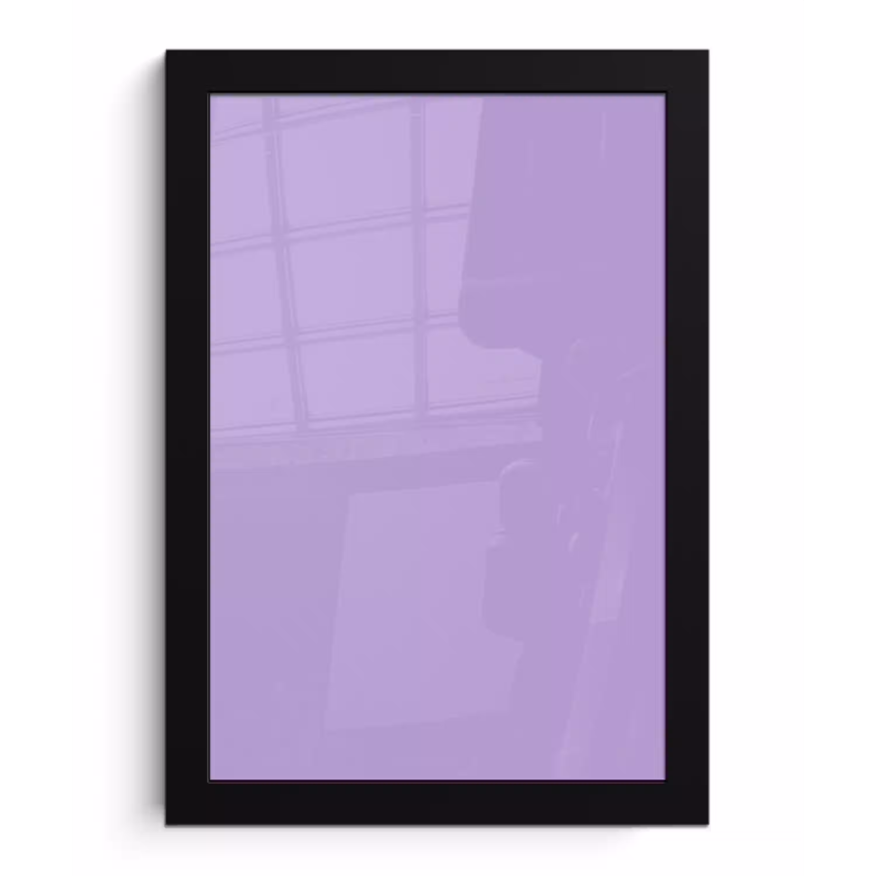 Soft - Lavender - Paars fotolijst zwart zonder passe partout klein 224 -3d