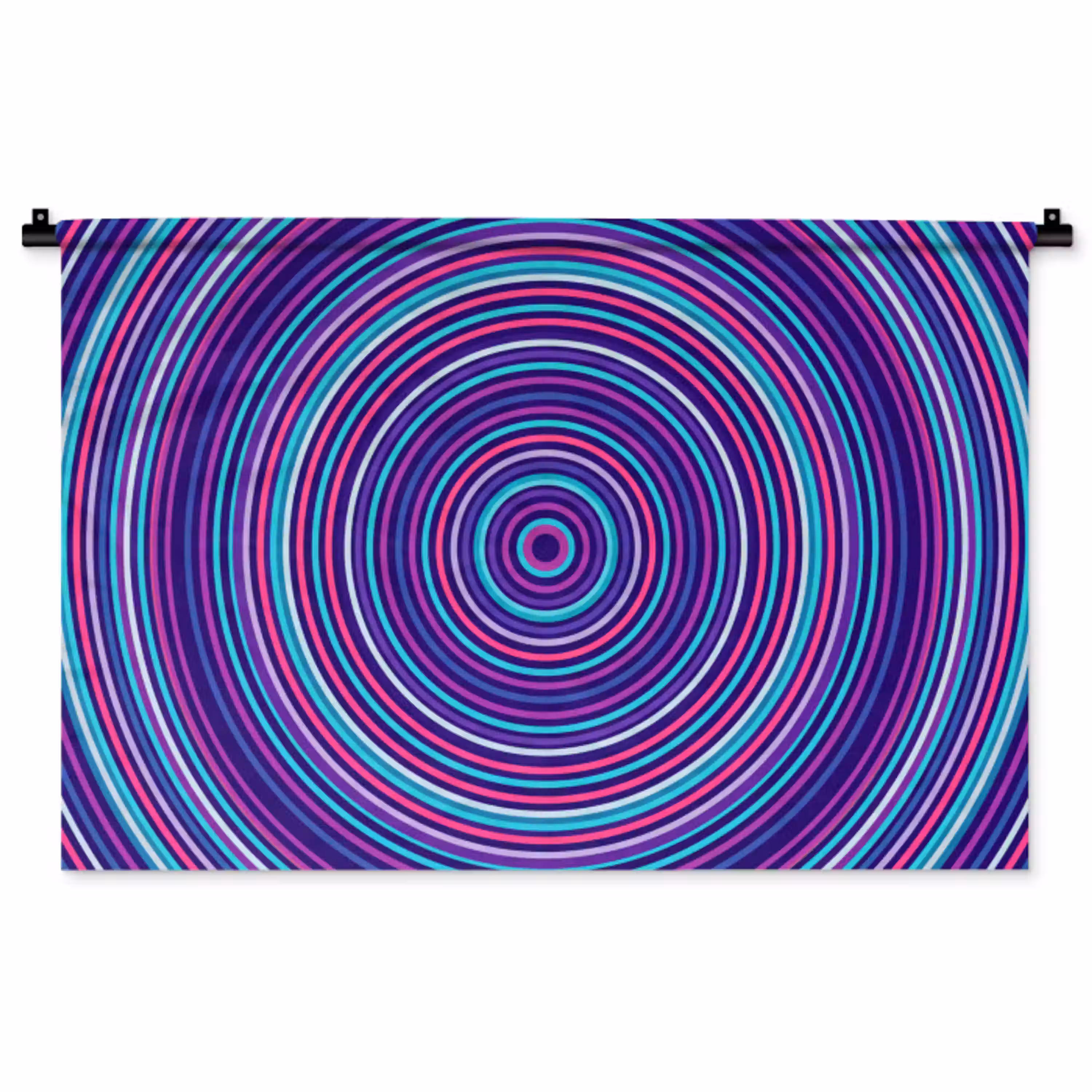 Abstract - Cirkels - Kleurrijk Wandkleed katoen middel -zz3d