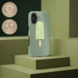 Groen - Waterijsje - Stokje - Illustratie Toughcase MagSafe Apple iPhone 17 klein -USP_PrintM_DE