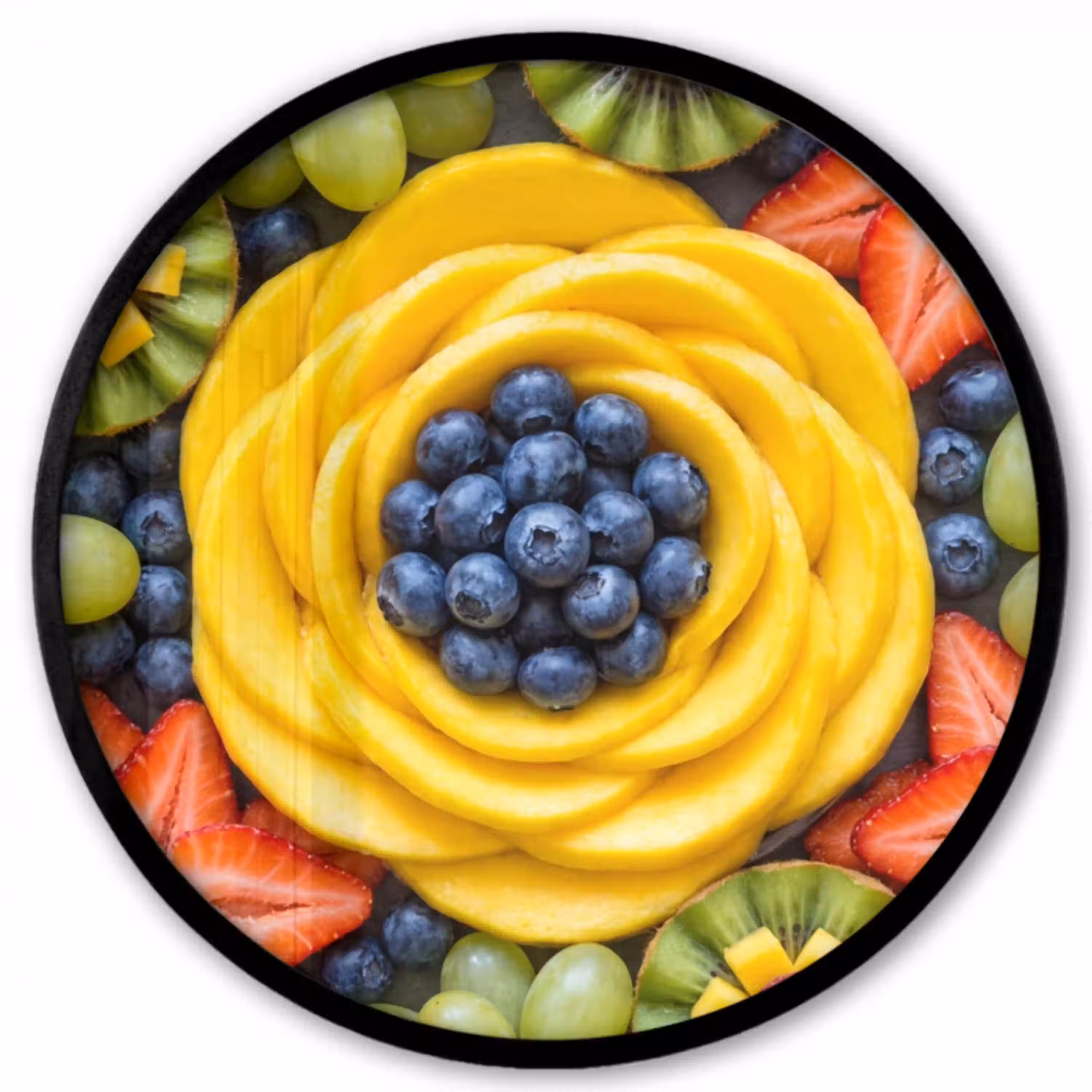 Fruit - Arrangement - Gezond - Kleurrijk - Eten Fotolijst rond zonder passe partout klein -3d