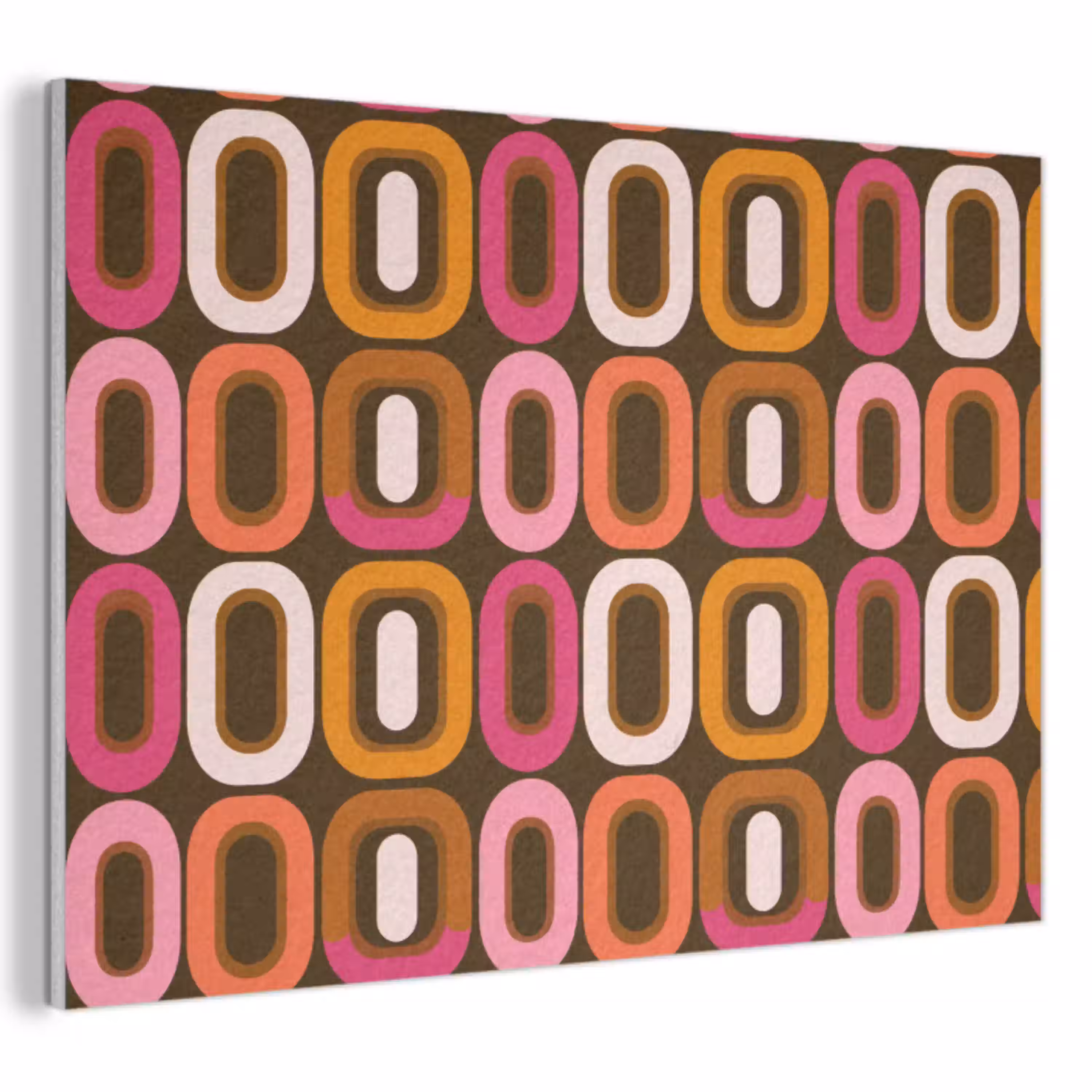 Modern - Retro - Kleurrijk PET vilt klein 837 -3d