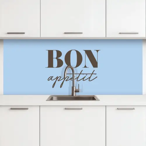Bon appetit keuken achterwand 2 middel -3d