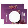Panter - Zonnebril - Kauwgombel - Roze Placemat vinyl groot -zzsfeer2_Kitchenyeah-website